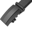 Men's Real Leather Ratchet | Dress Belt with Automatic Buckle |Elegant Gift Box | Black Style40