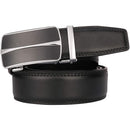 Men's Real Leather Ratchet | Dress Belt with Automatic Buckle |Elegant Gift Box | Black Style42