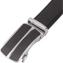 Men's Real Leather Ratchet | Dress Belt with Automatic Buckle |Elegant Gift Box | Black Style42