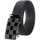 Men's Real Leather Ratchet | Dress Belt with Automatic Buckle |Elegant Gift Box | Black Style46