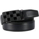 Men's Real Leather Ratchet | Dress Belt with Automatic Buckle |Elegant Gift Box | Black Style46