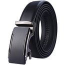 Men's Real Leather Ratchet | Dress Belt with Automatic Buckle |Elegant Gift Box | Black Style49