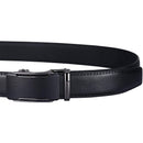 Men's Real Leather Ratchet | Dress Belt with Automatic Buckle |Elegant Gift Box | Black Style49