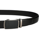 Men's Real Leather Ratchet | Dress Belt with Automatic Buckle |Elegant Gift Box | Black Style50
