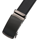 Men's Real Leather Ratchet | Dress Belt with Automatic Buckle |Elegant Gift Box | Black Style50