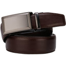 Men's Real Leather Ratchet | Dress Belt with Automatic Buckle |Elegant Gift Box | Brown Style10