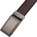 Men's Real Leather Ratchet | Dress Belt with Automatic Buckle |Elegant Gift Box | Brown Style10