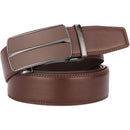 Men's Real Leather Ratchet | Dress Belt with Automatic Buckle |Elegant Gift Box | Brown Style11