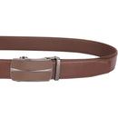 Men's Real Leather Ratchet | Dress Belt with Automatic Buckle |Elegant Gift Box | Brown Style11
