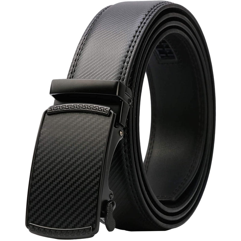 Men's Real Leather Ratchet | Dress Belt with Automatic Buckle |Elegant Gift Box