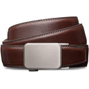Mens Premium Leather Ratchet  Belt | 1.5” Wide | Dimensional - Mahogany