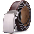 Mens Premium Leather Ratchet  Belt | 1.5” Wide | Dimensional - Mahogany