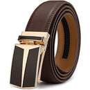 Mens Belt, | Bulliant  Designer Click | Genuine Leather Ratchet | Light Brown 220