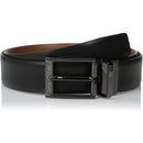 Men's Feather Edge Etched Buckle Soft Touch Belt | Black/Brown Reversible