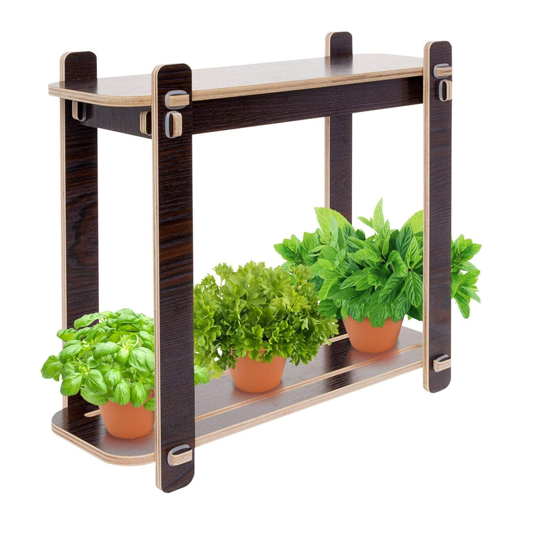 Mindful Design Wood Finish LED Indoor Garden