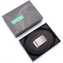 Mens Premium Leather Ratchet  Belt | 1.5” Wide | Loop - Deep Charcoal