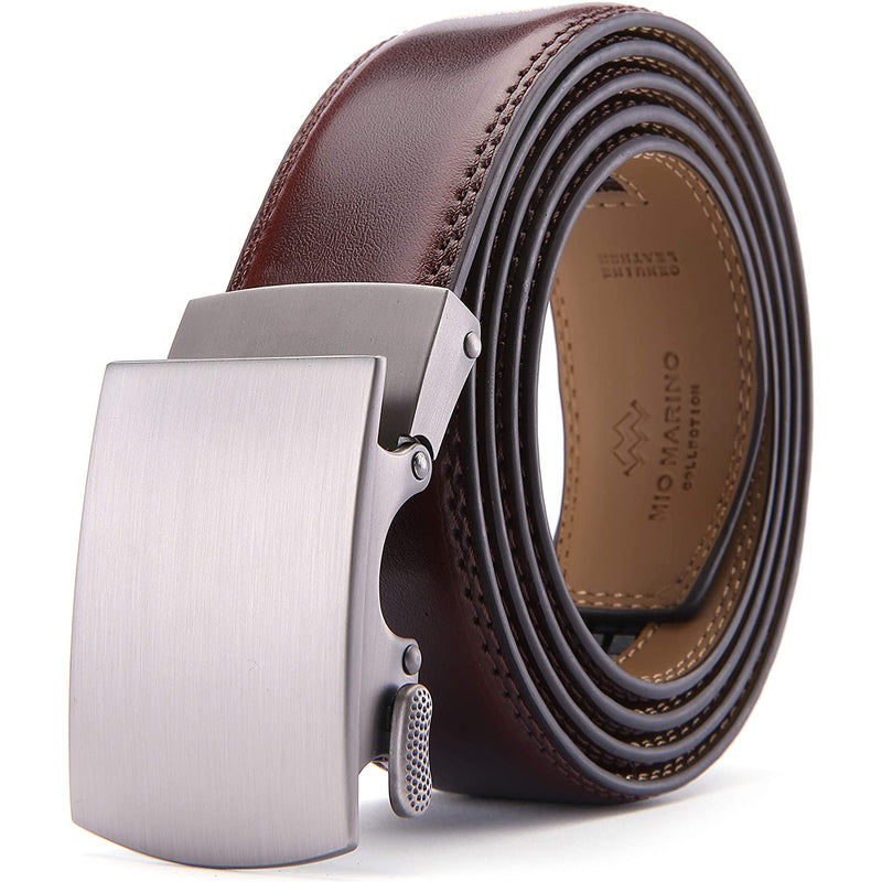 Mens Premium Leather Ratchet Belt | 1.5 Wide | Loop - Mahogany Mens Premium Leather Ratchet Belt | 1.5 Wide | Loop - Mahogany