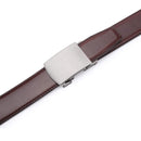 Mens Premium Leather Ratchet  Belt | 1.5” Wide | Loop - Mahogany