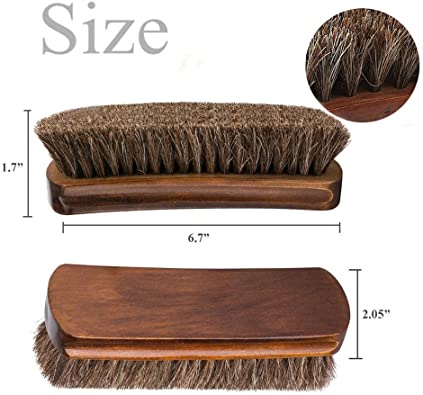 MoYag | Horsehair Shoe Brushes 6.7" 