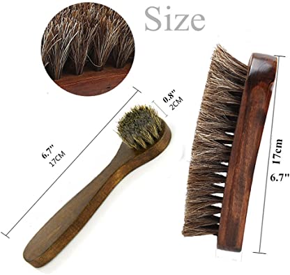 MoYag | Horsehair Shoe Brushes 6.7" 