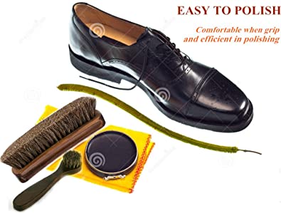 MoYag | Horsehair Shoe Brushes 6.7" 