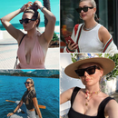 Mosanana Square Cat Eye Sunglasses For Women Trendy Style Model-SHINE