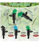 Mudder 60 Pieces Drip Emitter Garden Flag Drip Irrigation In 3 Sizes