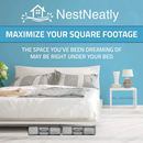NestNeatly SmartCube Underbed Storage Bag 3 Large Storage Compartments