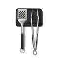 OXO Good Grips Grilling Tools 3pc Set-Tongs | Turner Rest Color Black