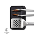 OXO Good Grips Grilling Tools 3pc Set-Tongs | Turner Rest Color Black