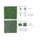 Ogrmar Artificial Boxwood Privacy Hedge Plants UV Protection| for Exterior and Interior Decoration