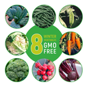 Organic Winter Vegetable Seeds | Heirloom Seed Set with Vegetable Seeds for Planting Home Garden