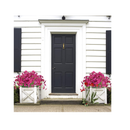 Ouddy Outdoor Artificial Flowers | UV Resistant | Flowers That Do Not Fade | Synthetic Plastic Flowers | Green Bushes For Garden| Porch| Window| Home Decor | 12 Packs