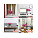 Ouddy Outdoor Artificial Flowers | UV Resistant | Flowers That Do Not Fade | Synthetic Plastic Flowers | Green Bushes For Garden| Porch| Window| Home Decor | 12 Packs