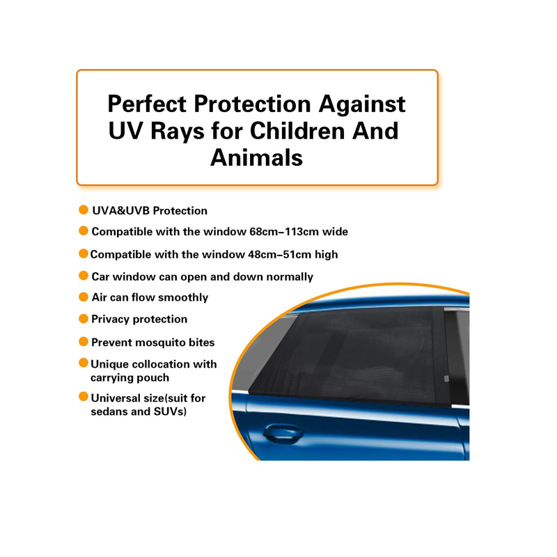 PEYOU Baby Car Window Sunshade | UV Protection Breathable Mesh