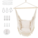 Patio Watcher Oversized Hammock | Hanging Rope Swing Seat With 2 Cushions