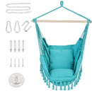 Patio Watcher Oversized Hammock | Hanging Rope Swing Seat With 2 Cushions