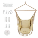 Patio Watcher Oversized Hammock | Hanging Rope Swing Seat With 2 Cushions