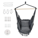 Patio Watcher Oversized Hammock | Hanging Rope Swing Seat With 2 Cushions