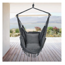 Patio Watcher Oversized Hammock | Hanging Rope Swing Seat With 2 Cushions