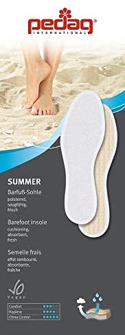 Pedag | Washable Summer Pure Cotton Terry Barefoot Insole