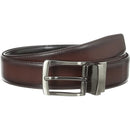 Perry Ellis Men's Burnished Edge Belt | Brown