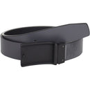 Perry Ellis Men's Coated Plaque Belt | Black