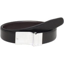 Perry Ellis Men's Coated Plaque Belt | Black