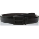 Perry Ellis Portfolio Men's Black Matte Buckle Big and Tall Belt
