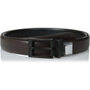 Perry Ellis Portfolio Men's Black Matte Buckle Big and Tall Belt