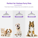 Pet Grooming Slicker Brush with 3 Replaceable Combs