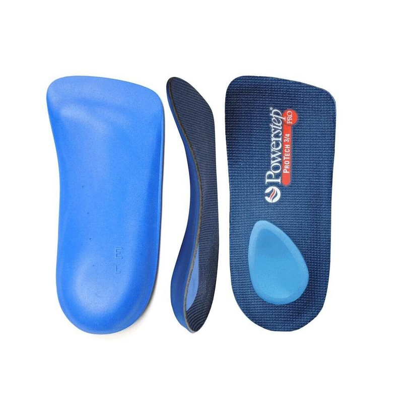 Powerstep Pro Protech 3/4 | Insoles for Men and Women | Color Blue