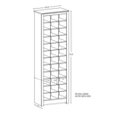 Prepac Shoe Storage Cabinet 36 Pair Shelf