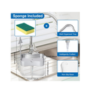 Quality Soap Dispenser | Sink Dish Washer 13 Ounces (Sponge Included)